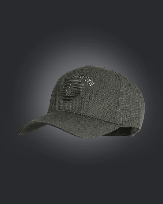 Stripe Cap,988, Saltpepper/Blackgoldmetal