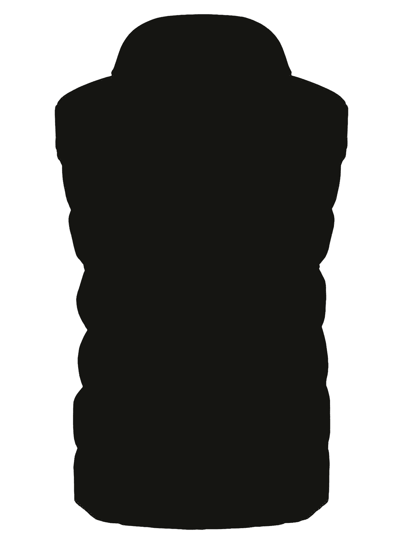 Blackbird Men Short Vest,565, Schwarz