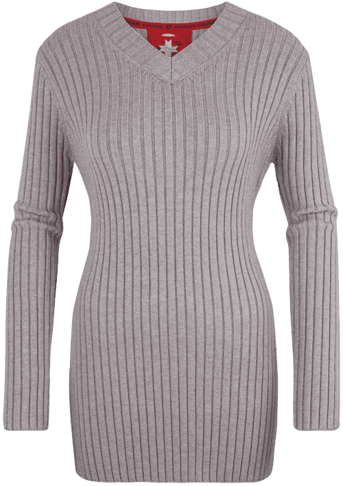 Damen Pullover 012, 941, Heathergrey