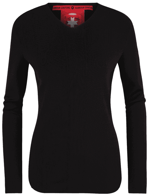 Damen Pullover 014, 935, Schwarz