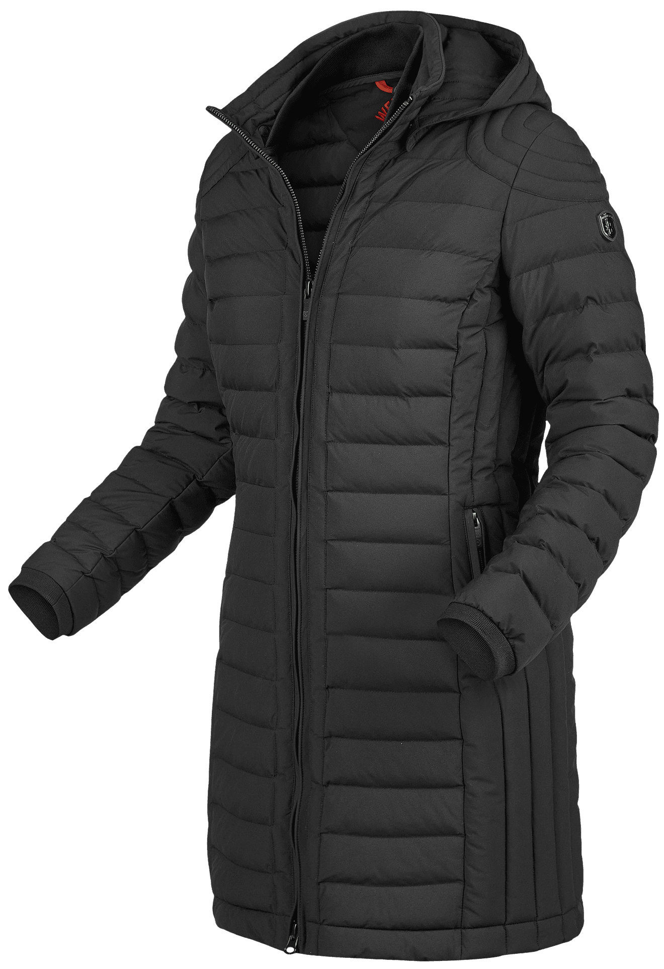 Helium Long with Hood, 719, Schwarz