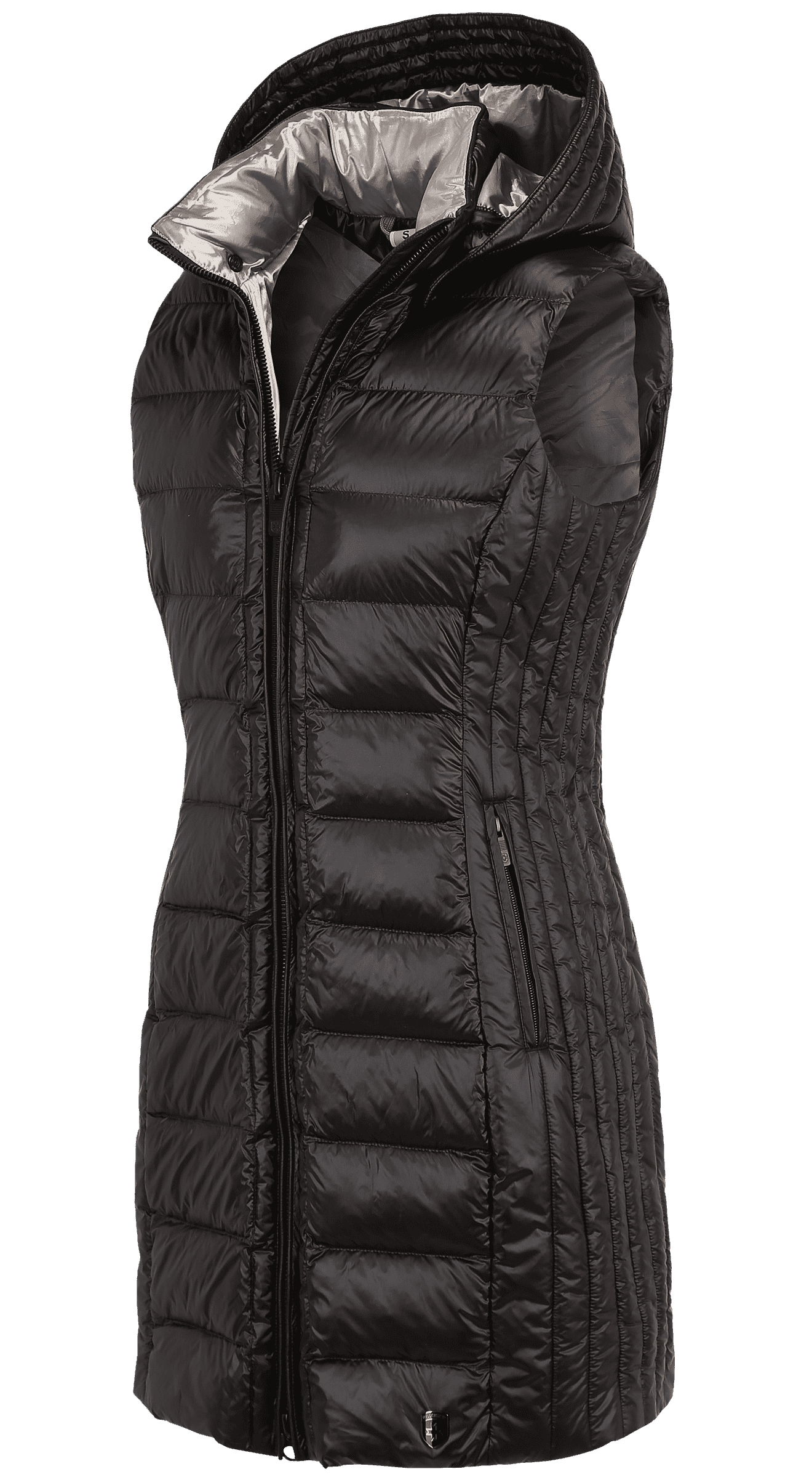 Highclass Vest Long,1001,Schwarz