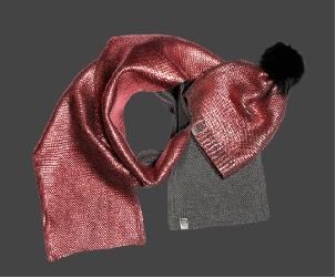 Metallic Duo Set, 559, Redmetallic