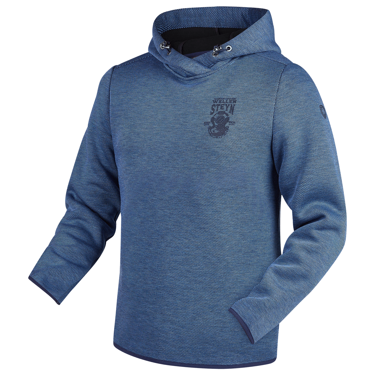 DynaCross Men Hood, ScuWiLiHiTec, Denimmelange