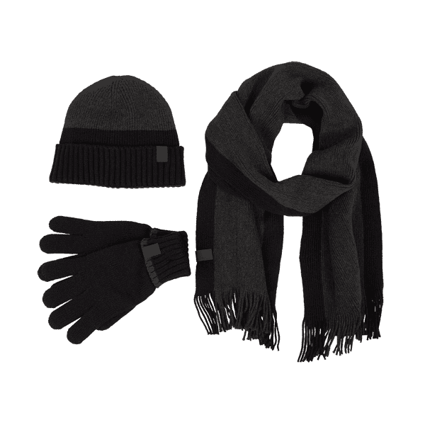 Classic Knit Set, 105, Anthracite/Black