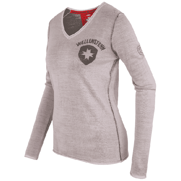 Damen Pullover 006, 939, Pastellpink/Silvergrey